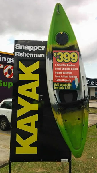 snapper fisherman signage